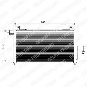 DELPHI TSP0225428 Конденсатор, кондиционер