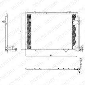 DELPHI TSP0225432 Конденсатор, кондиционер