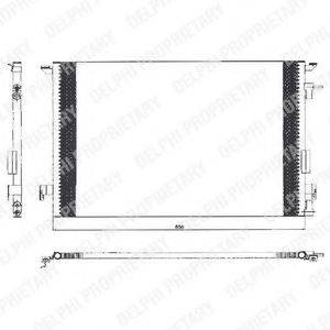 DELPHI TSP0225463 Конденсатор, кондиционер