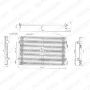 DELPHI TSP0225486 Конденсатор, кондиционер