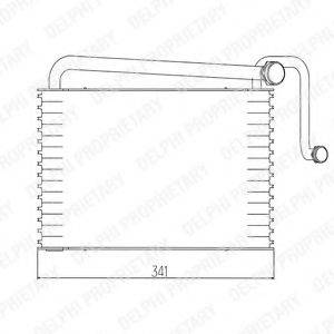 DELPHI TSP0525014 Испаритель, кондиционер