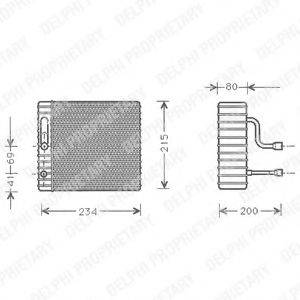 DELPHI TSP0525126 Испаритель, кондиционер