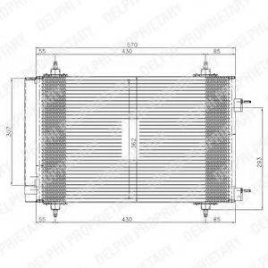 DELPHI TSP0225549 Конденсатор, кондиционер