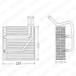 DELPHI TSP0525161 Испаритель, кондиционер