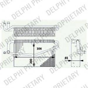 DELPHI TSP0525188 Испаритель, кондиционер