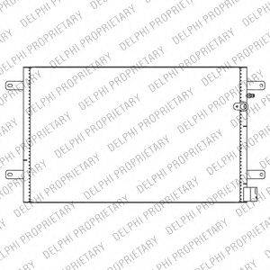 DELPHI TSP0225680 Конденсатор, кондиционер