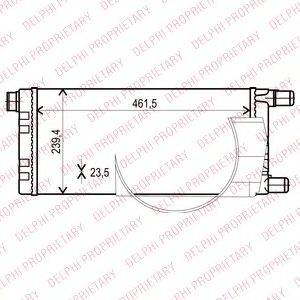 DELPHI TSP0524001 Радиатор, охлаждение двигателя