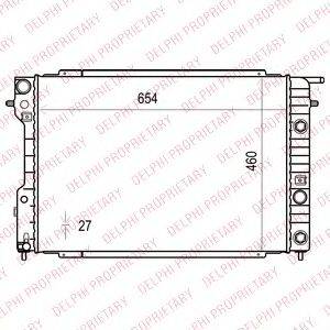 DELPHI TSP0524008 Радиатор, охлаждение двигателя