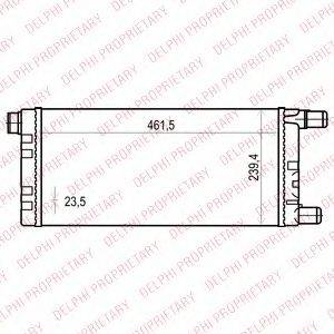 DELPHI TSP0524015 Радиатор, охлаждение двигателя