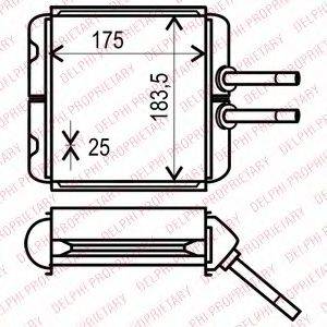 DELPHI TSP0525532 Теплообменник, отопление салона