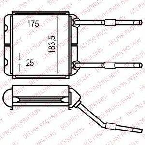 DELPHI TSP0525535 Теплообменник, отопление салона