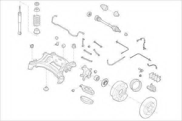 DELPHI MERC04688R Подвеска колеса