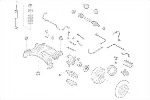 DELPHI MERC05977R Подвеска колеса