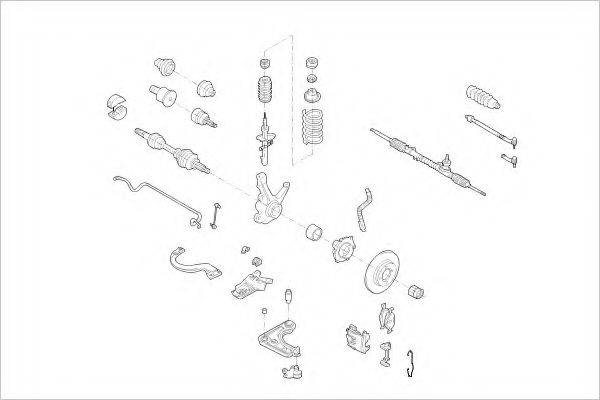 DELPHI FORD01083F Подвеска колеса