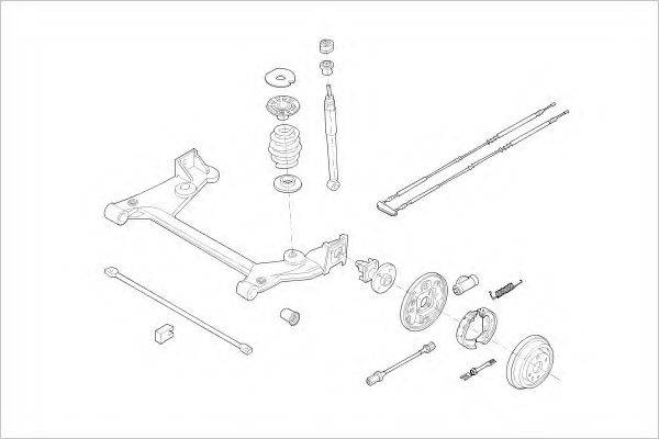 DELPHI OPEL01809R Подвеска колеса