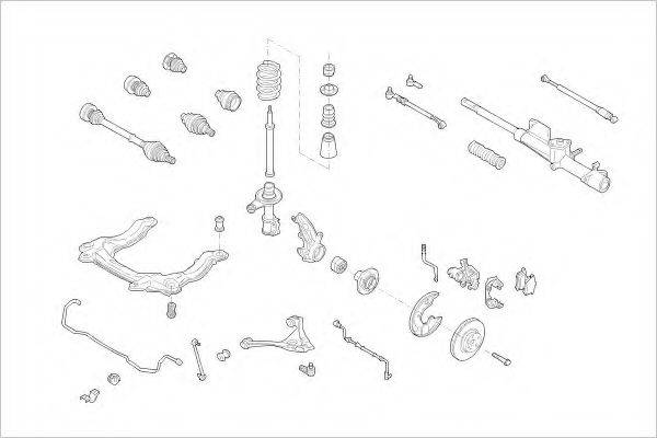 DELPHI AUDI04666F Подвеска колеса
