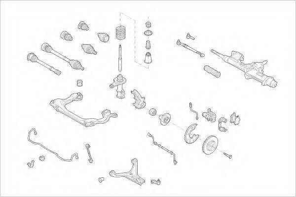 DELPHI AUDI01396F Подвеска колеса