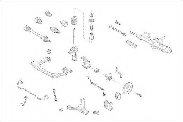 DELPHI AUDI04665F Подвеска колеса