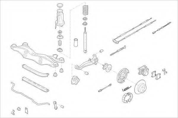 DELPHI OPEL09009R Подвеска колеса