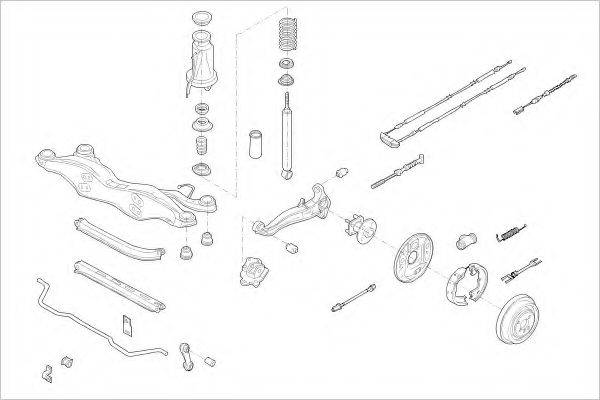 DELPHI OPEL05913R Подвеска колеса