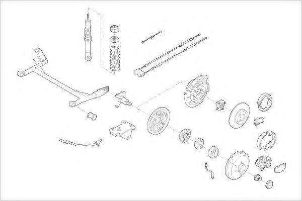 DELPHI FORD03895R Подвеска колеса