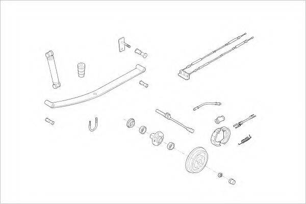 DELPHI OPEL04073R Подвеска колеса