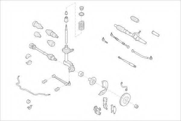 DELPHI VW01953F Подвеска колеса