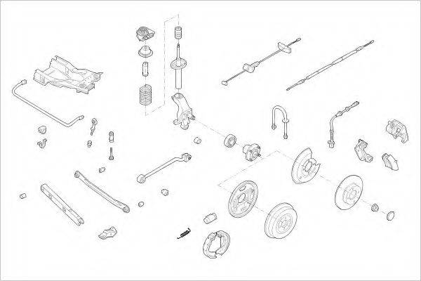 DELPHI FORD05825R Подвеска колеса