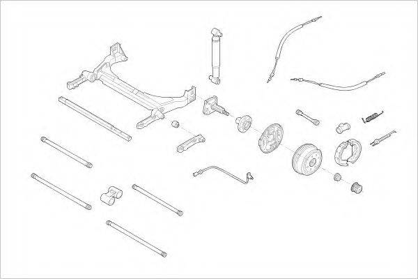 DELPHI RENA05657R Подвеска колеса