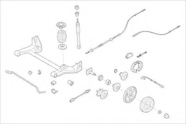 DELPHI OPEL00982R Подвеска колеса