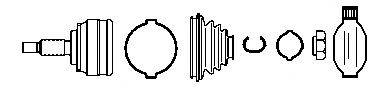 FARCOM 134192 Шарнирный комплект, приводной вал