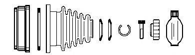 FARCOM 134291 Шарнирный комплект, приводной вал