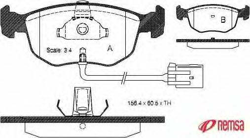 METZGER 1170738 Комплект тормозных колодок, дисковый тормоз