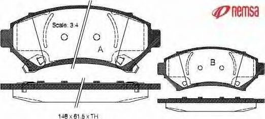 METZGER 1170740 Комплект тормозных колодок, дисковый тормоз