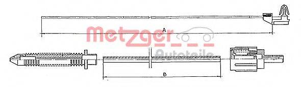 METZGER 100381 Тросик газа