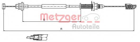 METZGER 100390 Тросик газа