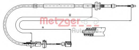 METZGER 100861 Тросик газа