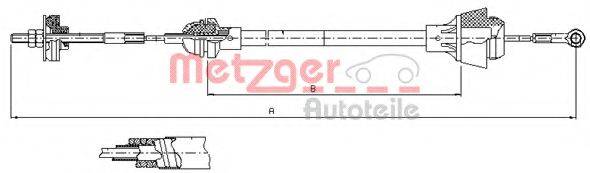 METZGER 103601 Трос, управление сцеплением