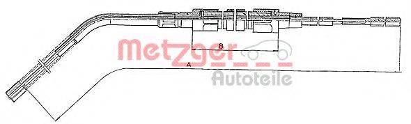 METZGER 104132 Трос, стояночная тормозная система