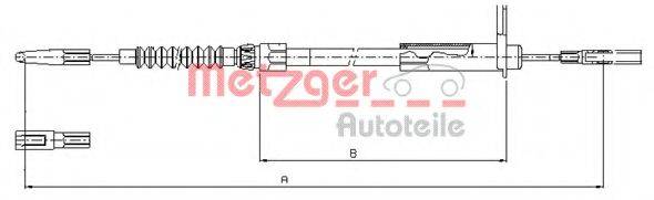 METZGER 109456 Трос, стояночная тормозная система