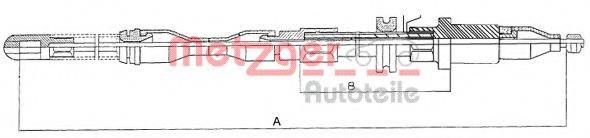 METZGER 115751 Трос, стояночная тормозная система