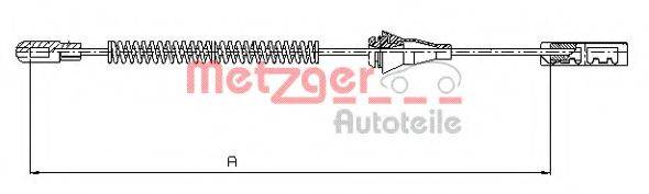 METZGER 115763 Трос, стояночная тормозная система