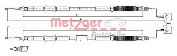 METZGER 115771 Трос, стояночная тормозная система