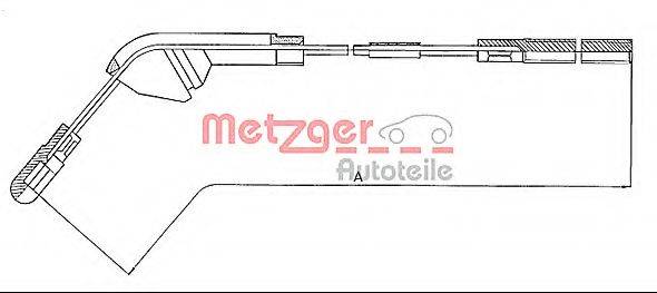 METZGER 115941 Трос, стояночная тормозная система