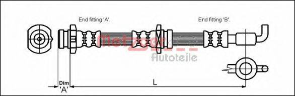 METZGER 4114760 Тормозной шланг