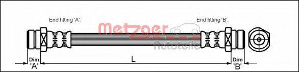 METZGER 4113305 Тормозной шланг