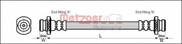 METZGER 4110611 Тормозной шланг