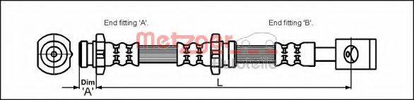 METZGER 4111991 Тормозной шланг