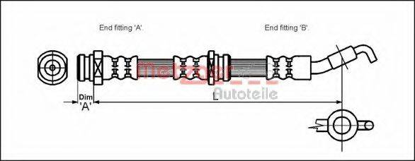 METZGER 4112267 Тормозной шланг