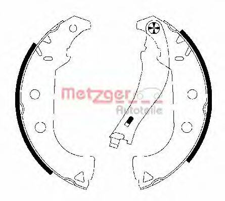 METZGER MG766 Комплект тормозных колодок